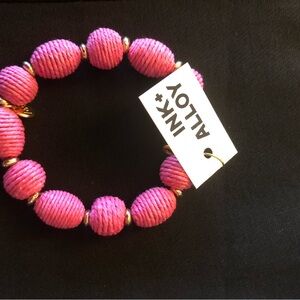 INK+ALLOY Pink Rope Bracelet
